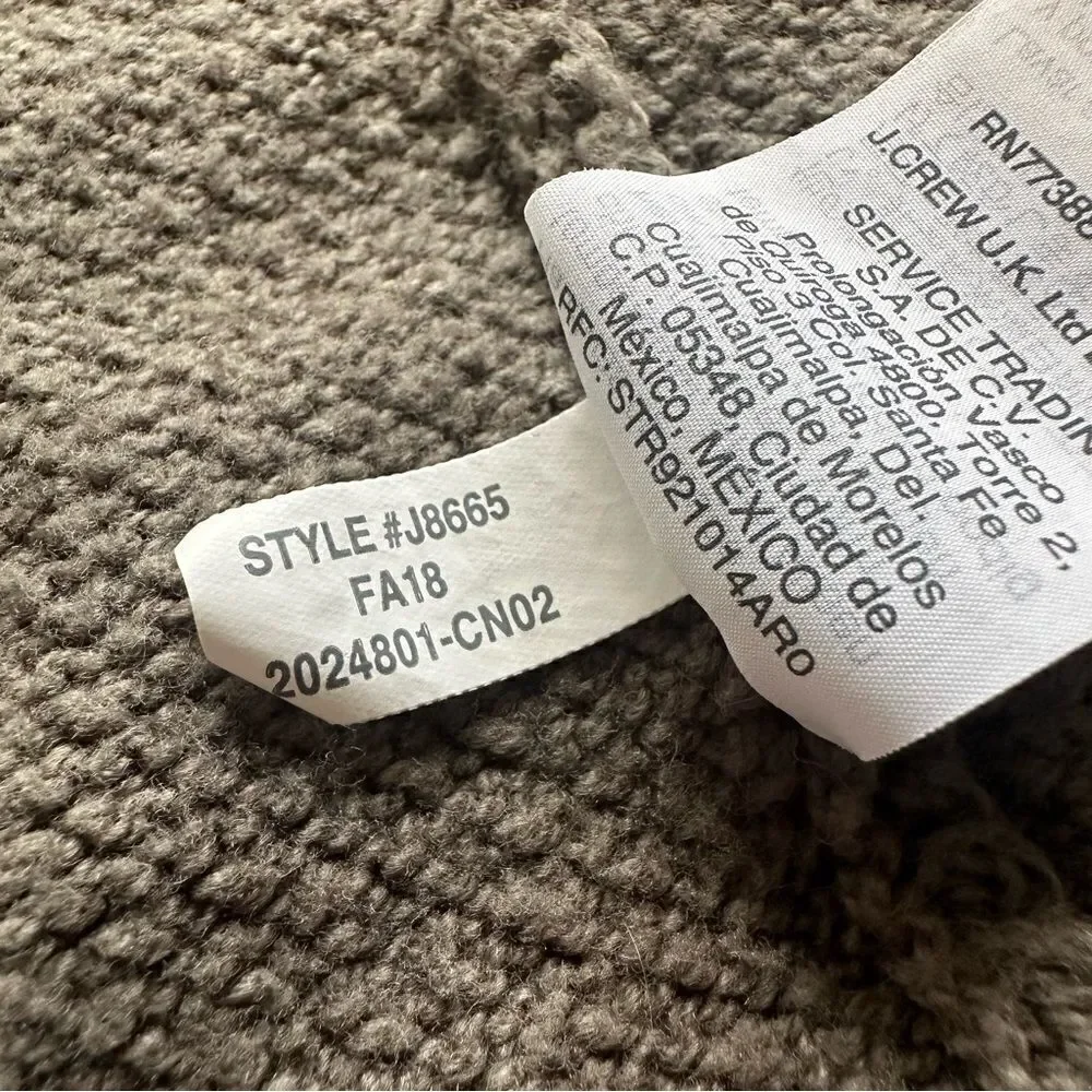 MADEWELL Palisades Highland Long Line Olive Green Knit Cardigan Size small
